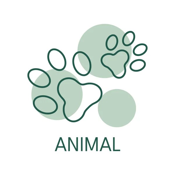Icône Couleur Animale Style Logo — Image vectorielle