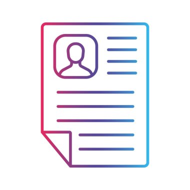 Proje yönetimi gradyan simgesi, logo biçimi