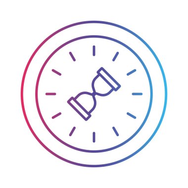 Zaman çizgisi gradyan simgesi, logo biçimi