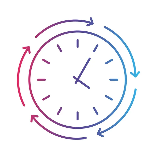 Icono Gradiente Línea Tiempo Estilo Logotipo — Vector de stock