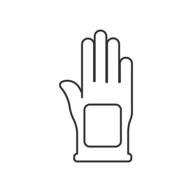 Eldiven çizgisi evrensel simge ui ux element işareti.