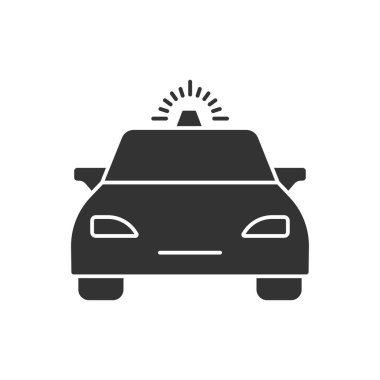 Ambülans doldurulmuş evrensel simge ui ux element işareti.