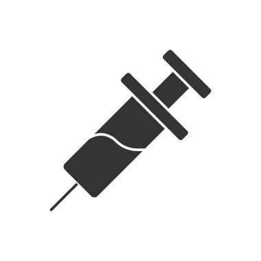 Şırınga doldurulmuş evrensel simge ui ux element işareti.