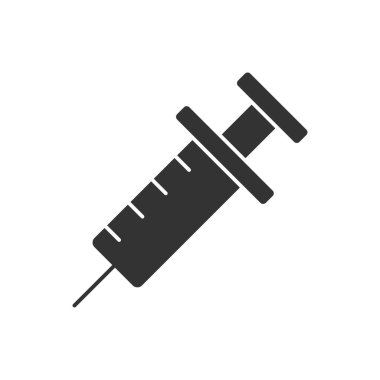 Şırınga doldurulmuş evrensel simge ui ux element işareti.