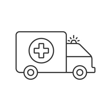 Ambulans hattı evrensel simge ui ux ögesi işareti.