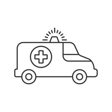 Ambulans hattı evrensel simge ui ux ögesi işareti.