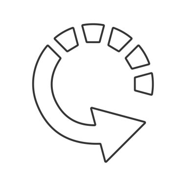 Çevik çizgi evrensel simge ui ux element işareti.