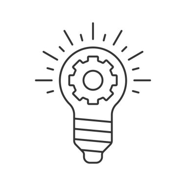 Gerçekleştirme çizgisi evrensel simge ui ux element işareti.