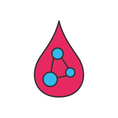 İki renk evrensel simgesi ui ux element işareti.