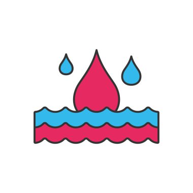 İki renk evrensel simgesi ui ux element işareti.