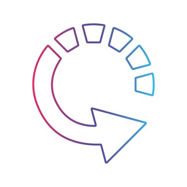 Çevik gradyan evrensel simge ui ux element işareti.