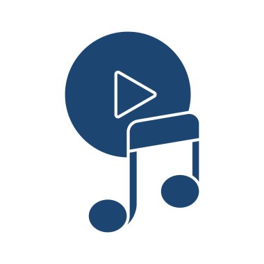 Müzik evrensel simge ui ux element işareti.