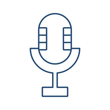 Mikrofon hattı evrensel simge ui ux ögesi işareti.