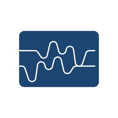 Ses dalgası evrensel simge ui ux element işareti doldurdu.