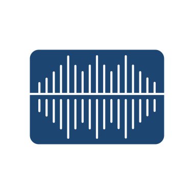 Ses dalgası evrensel simge ui ux element işareti doldurdu.
