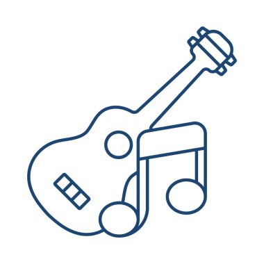 Gitar çizgisi evrensel simge ui ux element işareti.