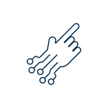 Sayısallaştırma çizgisi evrensel simge ui ux element işareti.