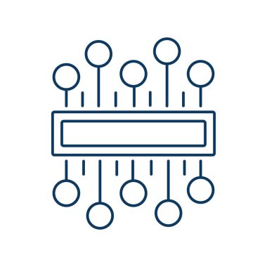 Çip çizgisi evrensel simge ui ux ögesi işareti.