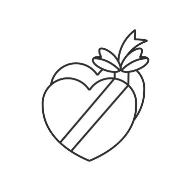 Hediye satırı evrensel simge ui ux element işareti.