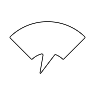 Konuşma balonu vektör simgesi. Mobil konsept ve web tasarımı için çizgi işareti. Sembol, logo çizimi. Vektör grafikleri