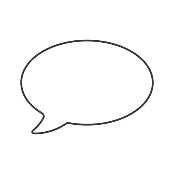 Konuşma balonu vektör simgesi. Mobil konsept ve web tasarımı için çizgi işareti. Sembol, logo çizimi. Vektör grafikleri