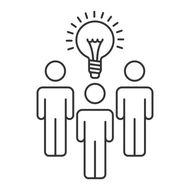 Liderlik vektör simgesi. Mobil konsept ve web tasarımı için çizgi işareti. Sembol, logo çizimi. Vektör grafikleri