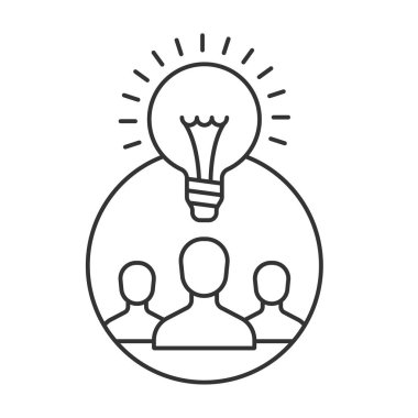 Liderlik vektör simgesi. Mobil konsept ve web tasarımı için çizgi işareti. Sembol, logo çizimi. Vektör grafikleri