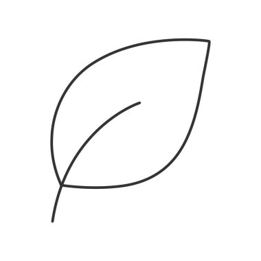 Leaf  vector icon. Line sign for mobile concept and web design. Symbol, logo illustration. Vector graphics