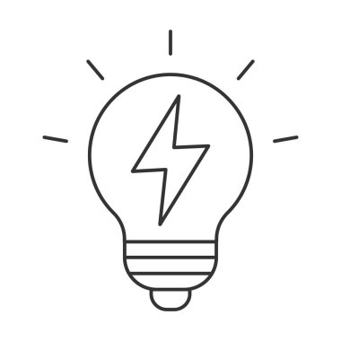 Energy  vector icon. Line sign for mobile concept and web design. Symbol, logo illustration. Vector graphics