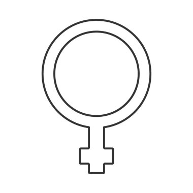 Gender vector icon. Line sign for mobile concept and web design. Symbol, logo illustration. Vector graphics