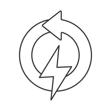 Energy burn vector icon. Line sign for mobile concept and web design. Symbol, logo illustration. Vector graphics