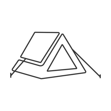 Campfire  vector icon. Line sign for mobile concept and web design. Symbol, logo illustration. Vector graphics