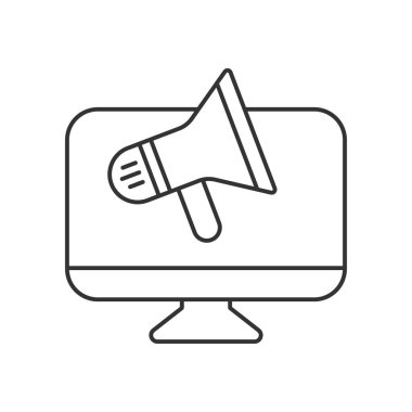 Marketing vector icon. Line sign for mobile concept and web design. Symbol, logo illustration. Vector graphics