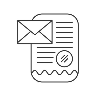 Stationery vector icon. Line sign for mobile concept and web design. Symbol, logo illustration. Vector graphics