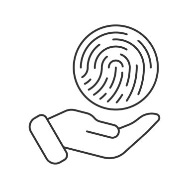 Identity vector icon. Line sign for mobile concept and web design. Symbol, logo illustration. Vector graphics