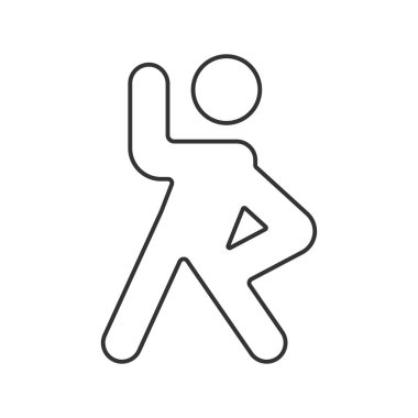 Fitness vector icon. Line sign for mobile concept and web design. Symbol, logo illustration. Vector graphics