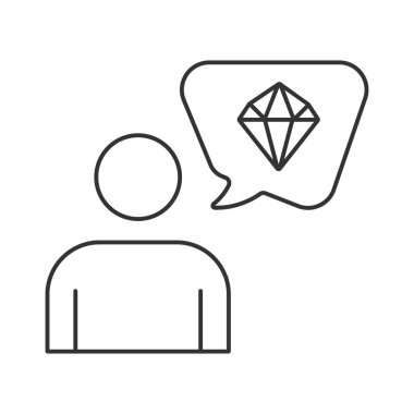 Interest vector icon. Line sign for mobile concept and web design. Symbol, logo illustration. Vector graphics