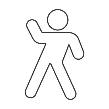 Fitness vector icon. Line sign for mobile concept and web design. Symbol, logo illustration. Vector graphics