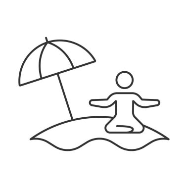 Leisure vector icon. Line sign for mobile concept and web design. Symbol, logo illustration. Vector graphics