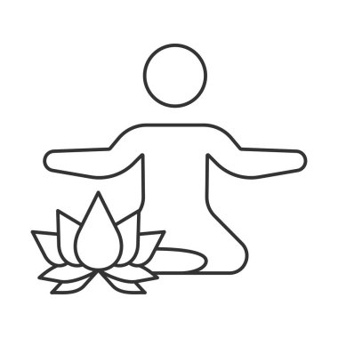 Wellness vector icon. Line sign for mobile concept and web design. Symbol, logo illustration. Vector graphics