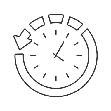 Routine vector icon. Line sign for mobile concept and web design. Symbol, logo illustration. Vector graphics