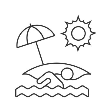 Leisure vector icon. Line sign for mobile concept and web design. Symbol, logo illustration. Vector graphics