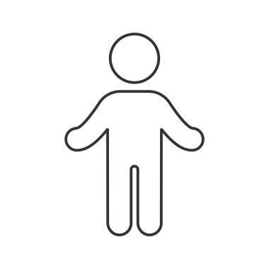 Exercise vector icon. Line sign for mobile concept and web design. Symbol, logo illustration. Vector graphics