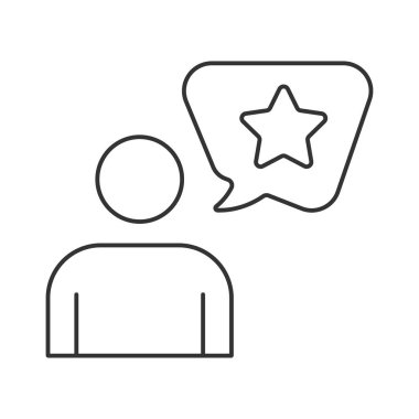 Interest vector icon. Line sign for mobile concept and web design. Symbol, logo illustration. Vector graphics