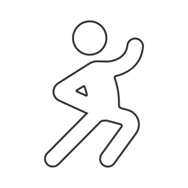 Fitness vector icon. Line sign for mobile concept and web design. Symbol, logo illustration. Vector graphics