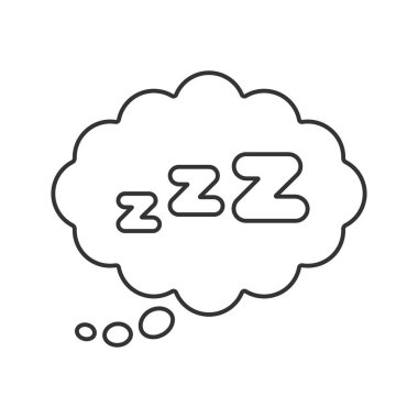 Sleep vector icon. Line sign for mobile concept and web design. Symbol, logo illustration. Vector graphics