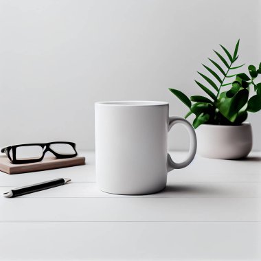 Clear coffee cup for mockup