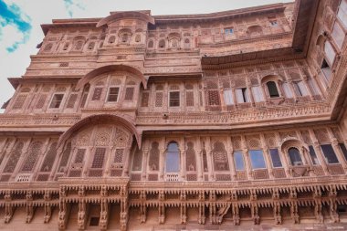 Tarihi Kral Sarayı antika duvar sanat manzarası farklı açılardan