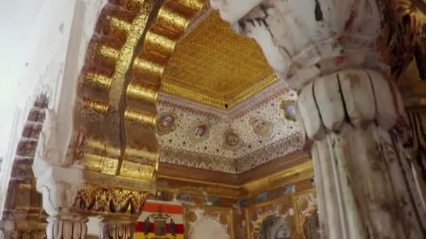从Mehrangarh Fort Jodhpur Rajasthan India拍摄的不同角度的王宫花宫或Phool Mahal — 图库视频影像