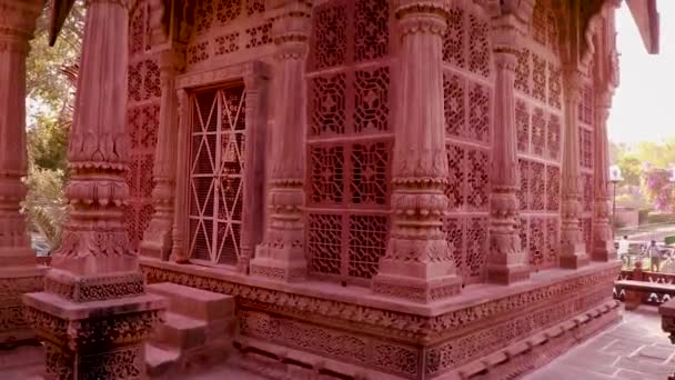 Ancient Hindu Temple Architecture Different Angle Day — Video